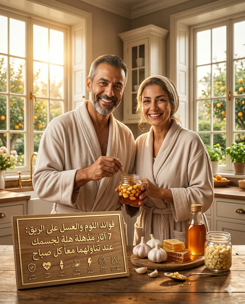   فوائد الثوم والعسل على الريق: 7 آثار مذهلة لجسمك عند تناولهما معاً كل صباح